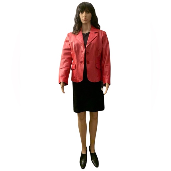Ladies Genuine Leather Blazer - Picture 1 of 3